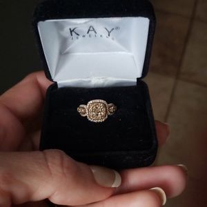 1ct levian chocolate strawberry rose gold diamond